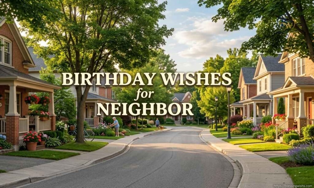 Birthday Wishes for Neighbor:100+Heartfelt & Memorable Wish