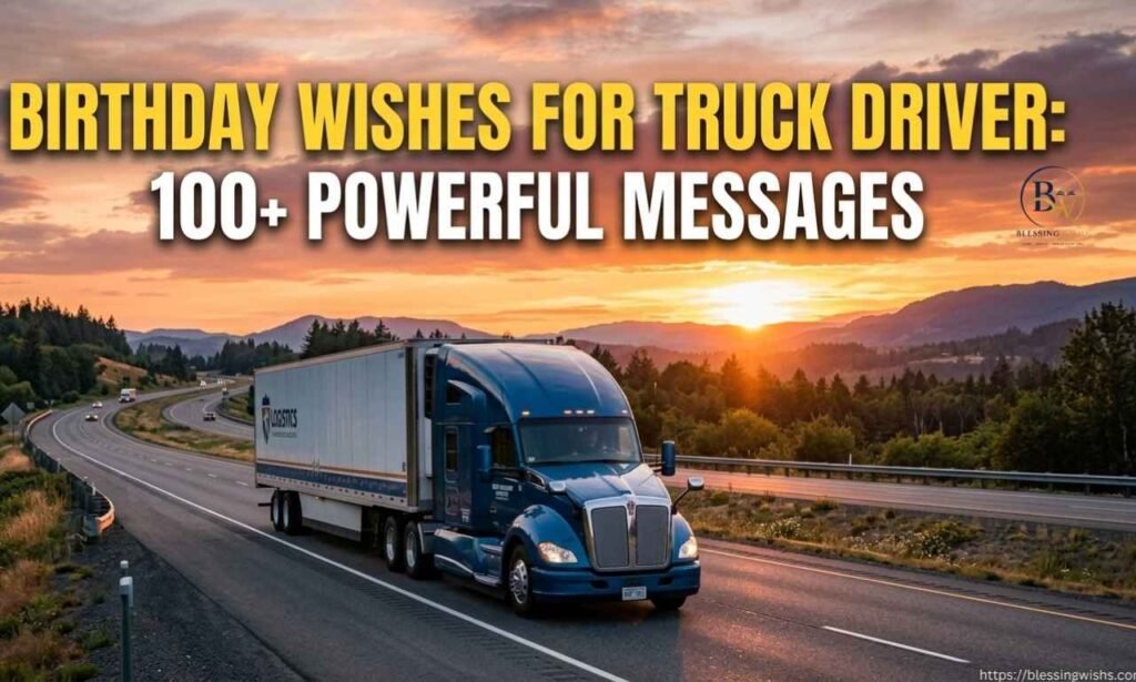 Birthday Wishes for Truck Driver: 100+ Powerful Messages