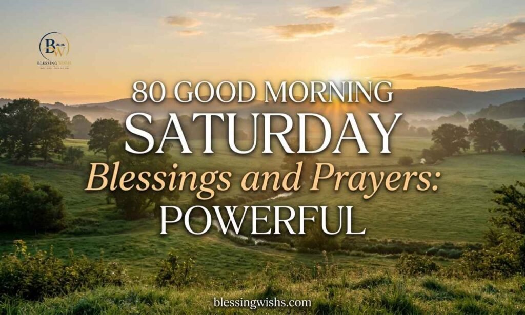 80 Good Morning Saturday Blessings and Prayers: Powerful