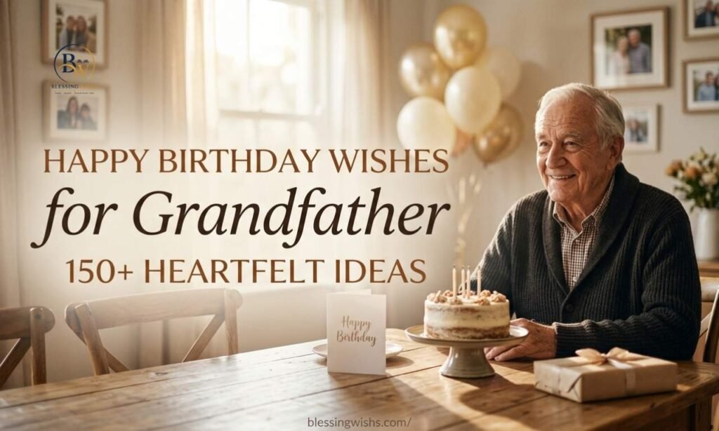 A collection of 150 heartfelt happy birthday wishes for grandfather to make his special day memorable.