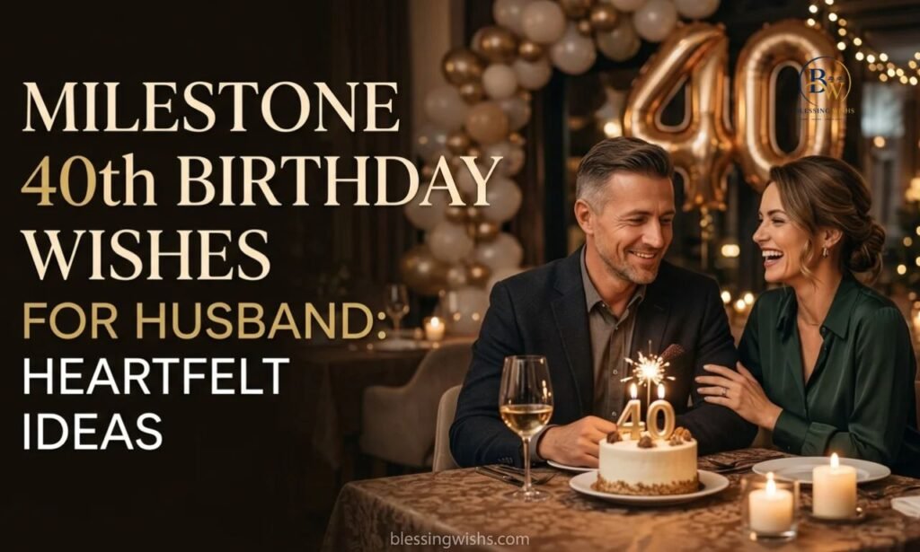 Milestone 40th Birthday Wishes for Husband: Heartfelt Ideas